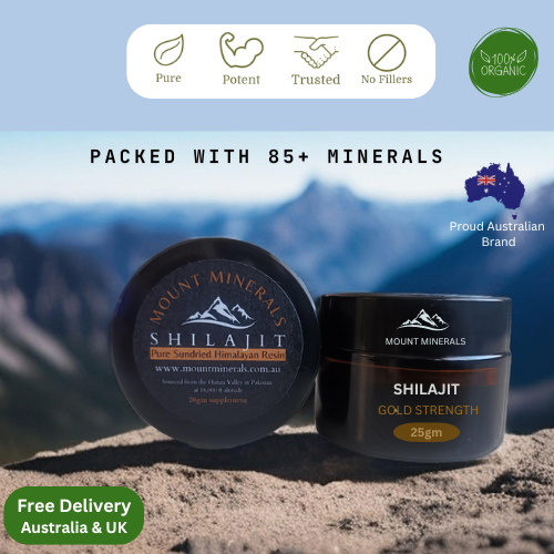 Organic Shilajit Resin 20gm - GOLD STRENGTH